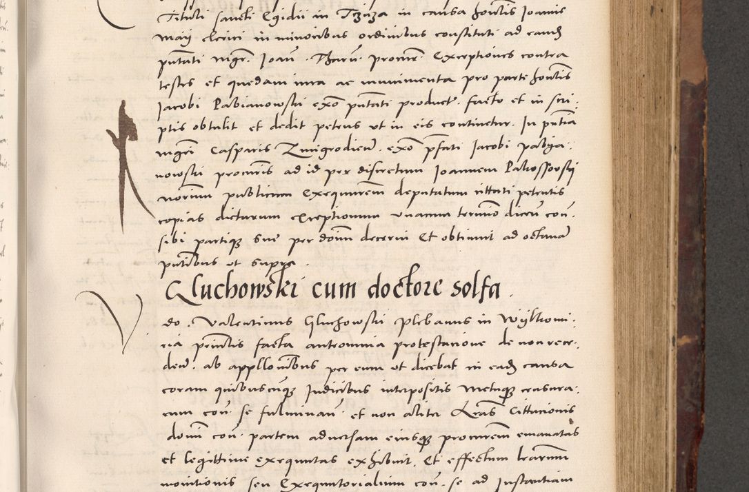 Zdjęcie nr 415 dla obiektu archiwalnego: Acta actorum causarum, sentenciarum tam diffinitivarum quam interloquutoriarum, decretorum, obligationum, quietationum et constitucionum procuratorum coram reverendo domino Bartholomeo Ganthkowski cancellario Gnesnensi, archidiacono et reverendissimi in Christo patris domini Andree Dei gratia episcopi Cracoviensis vicario in spiritualibus generali Cracoviensi ad annum Domini millesimum quingentesimum quingentesimum secundum, cuius indictio decima, pontificatus Julii pape tercii, annus tercius, foeliciter continuantur.