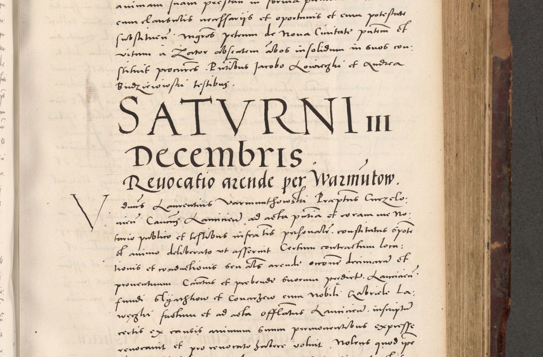 Zdjęcie nr 413 dla obiektu archiwalnego: Acta actorum causarum, sentenciarum tam diffinitivarum quam interloquutoriarum, decretorum, obligationum, quietationum et constitucionum procuratorum coram reverendo domino Bartholomeo Ganthkowski cancellario Gnesnensi, archidiacono et reverendissimi in Christo patris domini Andree Dei gratia episcopi Cracoviensis vicario in spiritualibus generali Cracoviensi ad annum Domini millesimum quingentesimum quingentesimum secundum, cuius indictio decima, pontificatus Julii pape tercii, annus tercius, foeliciter continuantur.