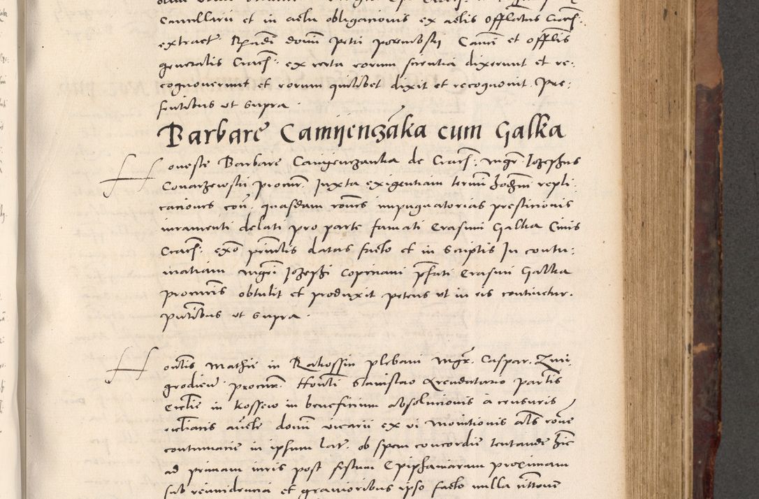 Zdjęcie nr 403 dla obiektu archiwalnego: Acta actorum causarum, sentenciarum tam diffinitivarum quam interloquutoriarum, decretorum, obligationum, quietationum et constitucionum procuratorum coram reverendo domino Bartholomeo Ganthkowski cancellario Gnesnensi, archidiacono et reverendissimi in Christo patris domini Andree Dei gratia episcopi Cracoviensis vicario in spiritualibus generali Cracoviensi ad annum Domini millesimum quingentesimum quingentesimum secundum, cuius indictio decima, pontificatus Julii pape tercii, annus tercius, foeliciter continuantur.