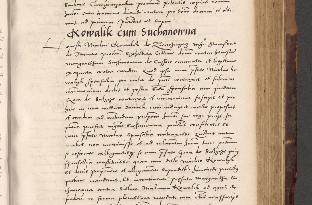 Zdjęcie nr 401 dla obiektu archiwalnego: Acta actorum causarum, sentenciarum tam diffinitivarum quam interloquutoriarum, decretorum, obligationum, quietationum et constitucionum procuratorum coram reverendo domino Bartholomeo Ganthkowski cancellario Gnesnensi, archidiacono et reverendissimi in Christo patris domini Andree Dei gratia episcopi Cracoviensis vicario in spiritualibus generali Cracoviensi ad annum Domini millesimum quingentesimum quingentesimum secundum, cuius indictio decima, pontificatus Julii pape tercii, annus tercius, foeliciter continuantur.
