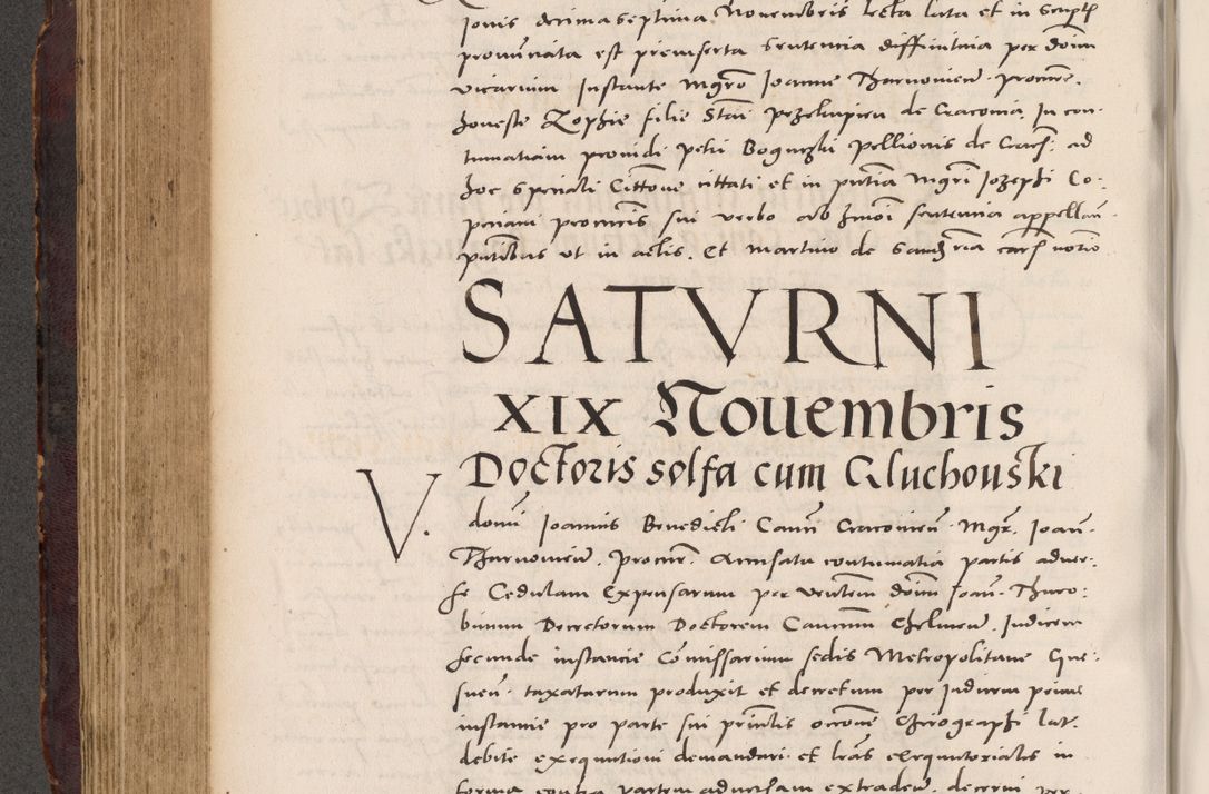 Zdjęcie nr 396 dla obiektu archiwalnego: Acta actorum causarum, sentenciarum tam diffinitivarum quam interloquutoriarum, decretorum, obligationum, quietationum et constitucionum procuratorum coram reverendo domino Bartholomeo Ganthkowski cancellario Gnesnensi, archidiacono et reverendissimi in Christo patris domini Andree Dei gratia episcopi Cracoviensis vicario in spiritualibus generali Cracoviensi ad annum Domini millesimum quingentesimum quingentesimum secundum, cuius indictio decima, pontificatus Julii pape tercii, annus tercius, foeliciter continuantur.
