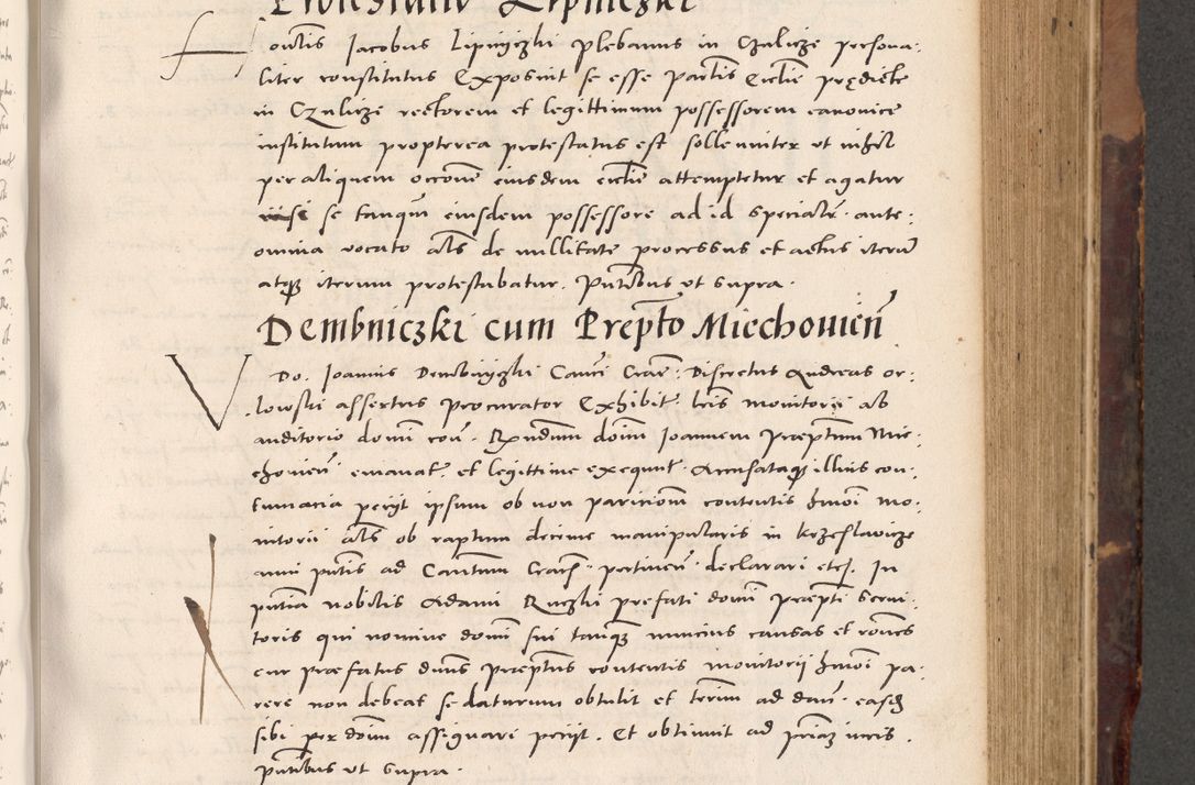 Zdjęcie nr 389 dla obiektu archiwalnego: Acta actorum causarum, sentenciarum tam diffinitivarum quam interloquutoriarum, decretorum, obligationum, quietationum et constitucionum procuratorum coram reverendo domino Bartholomeo Ganthkowski cancellario Gnesnensi, archidiacono et reverendissimi in Christo patris domini Andree Dei gratia episcopi Cracoviensis vicario in spiritualibus generali Cracoviensi ad annum Domini millesimum quingentesimum quingentesimum secundum, cuius indictio decima, pontificatus Julii pape tercii, annus tercius, foeliciter continuantur.