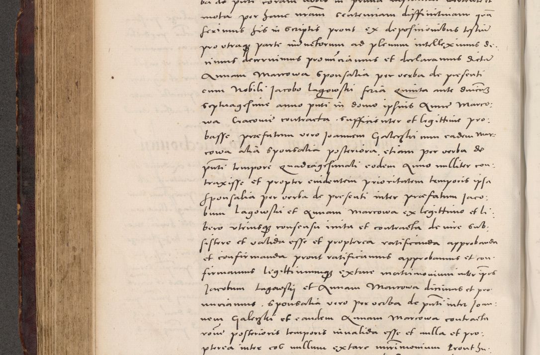 Zdjęcie nr 390 dla obiektu archiwalnego: Acta actorum causarum, sentenciarum tam diffinitivarum quam interloquutoriarum, decretorum, obligationum, quietationum et constitucionum procuratorum coram reverendo domino Bartholomeo Ganthkowski cancellario Gnesnensi, archidiacono et reverendissimi in Christo patris domini Andree Dei gratia episcopi Cracoviensis vicario in spiritualibus generali Cracoviensi ad annum Domini millesimum quingentesimum quingentesimum secundum, cuius indictio decima, pontificatus Julii pape tercii, annus tercius, foeliciter continuantur.