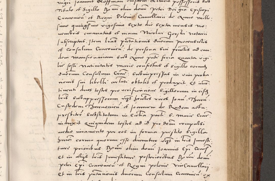 Zdjęcie nr 387 dla obiektu archiwalnego: Acta actorum causarum, sentenciarum tam diffinitivarum quam interloquutoriarum, decretorum, obligationum, quietationum et constitucionum procuratorum coram reverendo domino Bartholomeo Ganthkowski cancellario Gnesnensi, archidiacono et reverendissimi in Christo patris domini Andree Dei gratia episcopi Cracoviensis vicario in spiritualibus generali Cracoviensi ad annum Domini millesimum quingentesimum quingentesimum secundum, cuius indictio decima, pontificatus Julii pape tercii, annus tercius, foeliciter continuantur.