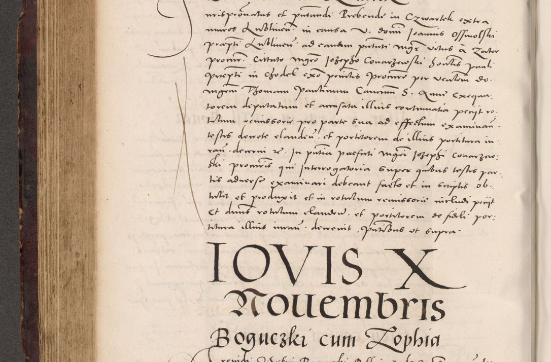 Zdjęcie nr 382 dla obiektu archiwalnego: Acta actorum causarum, sentenciarum tam diffinitivarum quam interloquutoriarum, decretorum, obligationum, quietationum et constitucionum procuratorum coram reverendo domino Bartholomeo Ganthkowski cancellario Gnesnensi, archidiacono et reverendissimi in Christo patris domini Andree Dei gratia episcopi Cracoviensis vicario in spiritualibus generali Cracoviensi ad annum Domini millesimum quingentesimum quingentesimum secundum, cuius indictio decima, pontificatus Julii pape tercii, annus tercius, foeliciter continuantur.