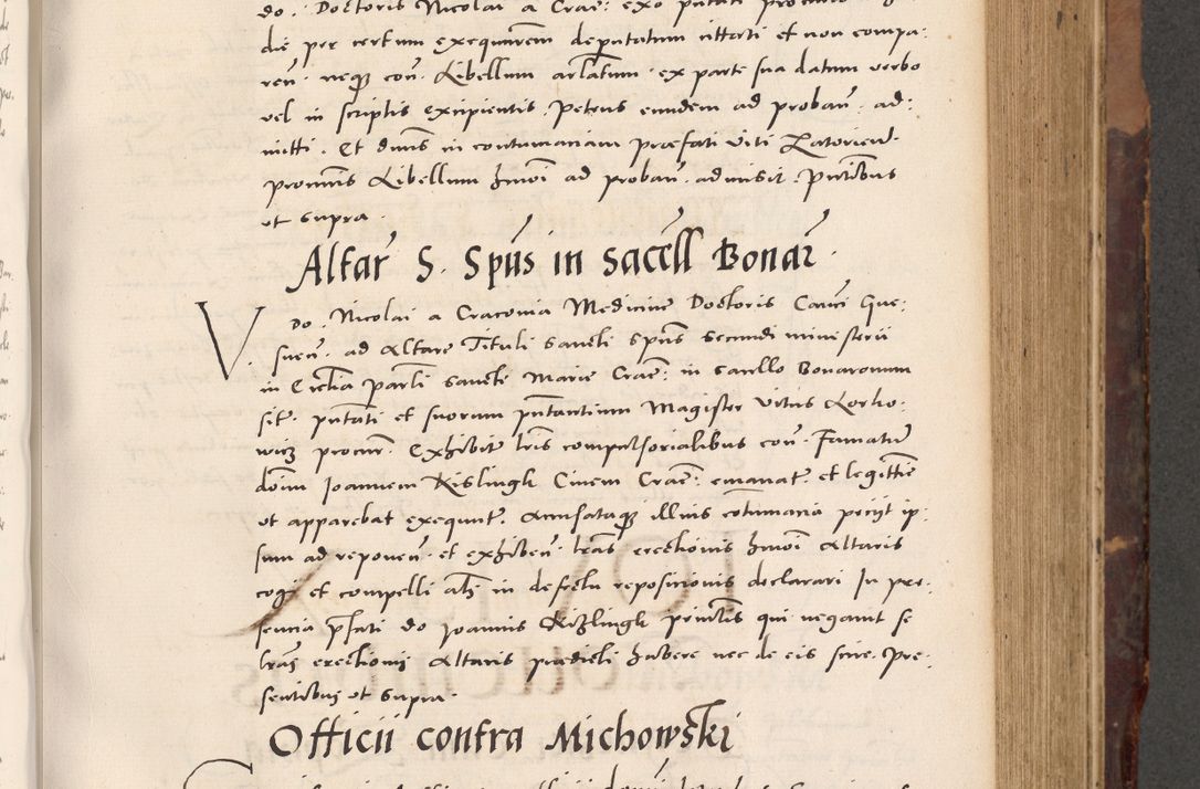 Zdjęcie nr 381 dla obiektu archiwalnego: Acta actorum causarum, sentenciarum tam diffinitivarum quam interloquutoriarum, decretorum, obligationum, quietationum et constitucionum procuratorum coram reverendo domino Bartholomeo Ganthkowski cancellario Gnesnensi, archidiacono et reverendissimi in Christo patris domini Andree Dei gratia episcopi Cracoviensis vicario in spiritualibus generali Cracoviensi ad annum Domini millesimum quingentesimum quingentesimum secundum, cuius indictio decima, pontificatus Julii pape tercii, annus tercius, foeliciter continuantur.