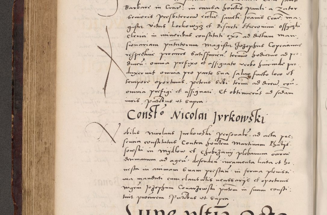 Zdjęcie nr 370 dla obiektu archiwalnego: Acta actorum causarum, sentenciarum tam diffinitivarum quam interloquutoriarum, decretorum, obligationum, quietationum et constitucionum procuratorum coram reverendo domino Bartholomeo Ganthkowski cancellario Gnesnensi, archidiacono et reverendissimi in Christo patris domini Andree Dei gratia episcopi Cracoviensis vicario in spiritualibus generali Cracoviensi ad annum Domini millesimum quingentesimum quingentesimum secundum, cuius indictio decima, pontificatus Julii pape tercii, annus tercius, foeliciter continuantur.