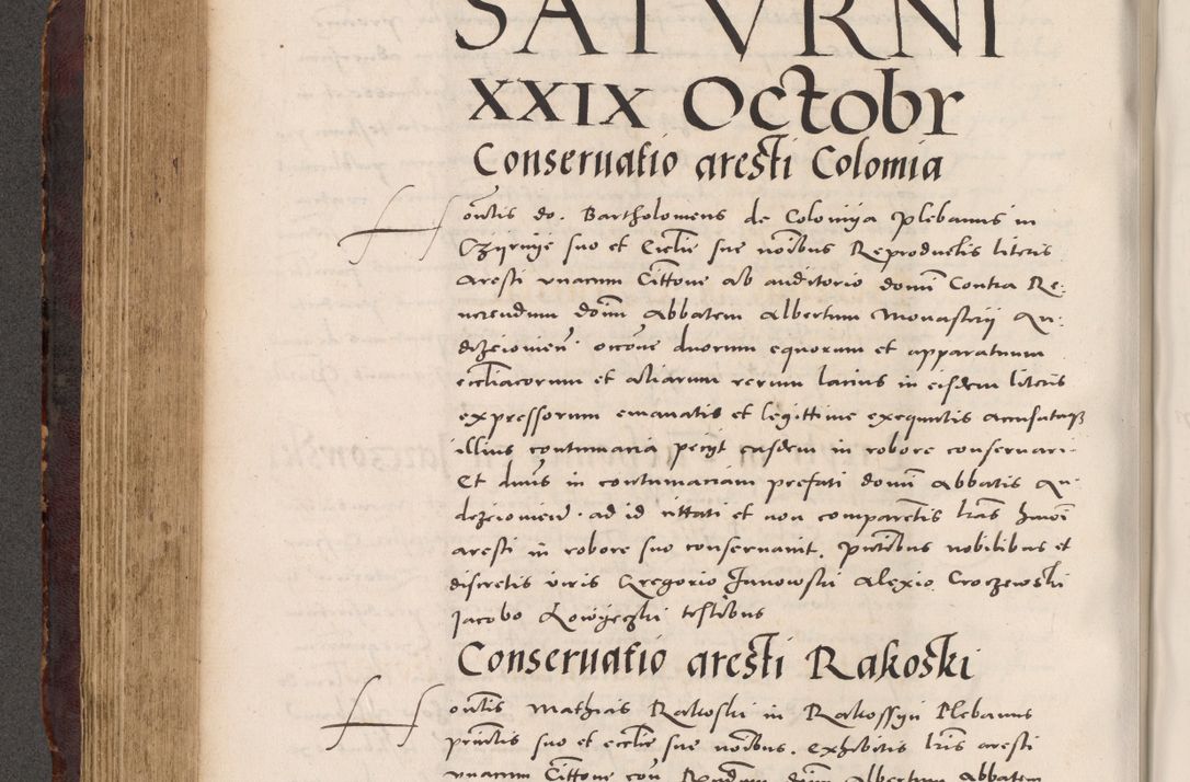 Zdjęcie nr 368 dla obiektu archiwalnego: Acta actorum causarum, sentenciarum tam diffinitivarum quam interloquutoriarum, decretorum, obligationum, quietationum et constitucionum procuratorum coram reverendo domino Bartholomeo Ganthkowski cancellario Gnesnensi, archidiacono et reverendissimi in Christo patris domini Andree Dei gratia episcopi Cracoviensis vicario in spiritualibus generali Cracoviensi ad annum Domini millesimum quingentesimum quingentesimum secundum, cuius indictio decima, pontificatus Julii pape tercii, annus tercius, foeliciter continuantur.