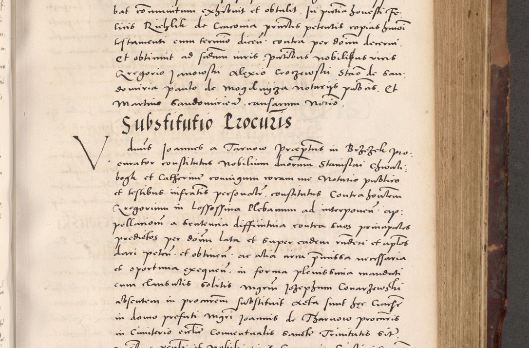 Zdjęcie nr 359 dla obiektu archiwalnego: Acta actorum causarum, sentenciarum tam diffinitivarum quam interloquutoriarum, decretorum, obligationum, quietationum et constitucionum procuratorum coram reverendo domino Bartholomeo Ganthkowski cancellario Gnesnensi, archidiacono et reverendissimi in Christo patris domini Andree Dei gratia episcopi Cracoviensis vicario in spiritualibus generali Cracoviensi ad annum Domini millesimum quingentesimum quingentesimum secundum, cuius indictio decima, pontificatus Julii pape tercii, annus tercius, foeliciter continuantur.