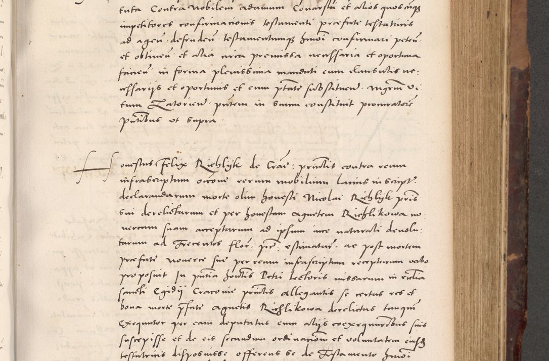 Zdjęcie nr 355 dla obiektu archiwalnego: Acta actorum causarum, sentenciarum tam diffinitivarum quam interloquutoriarum, decretorum, obligationum, quietationum et constitucionum procuratorum coram reverendo domino Bartholomeo Ganthkowski cancellario Gnesnensi, archidiacono et reverendissimi in Christo patris domini Andree Dei gratia episcopi Cracoviensis vicario in spiritualibus generali Cracoviensi ad annum Domini millesimum quingentesimum quingentesimum secundum, cuius indictio decima, pontificatus Julii pape tercii, annus tercius, foeliciter continuantur.