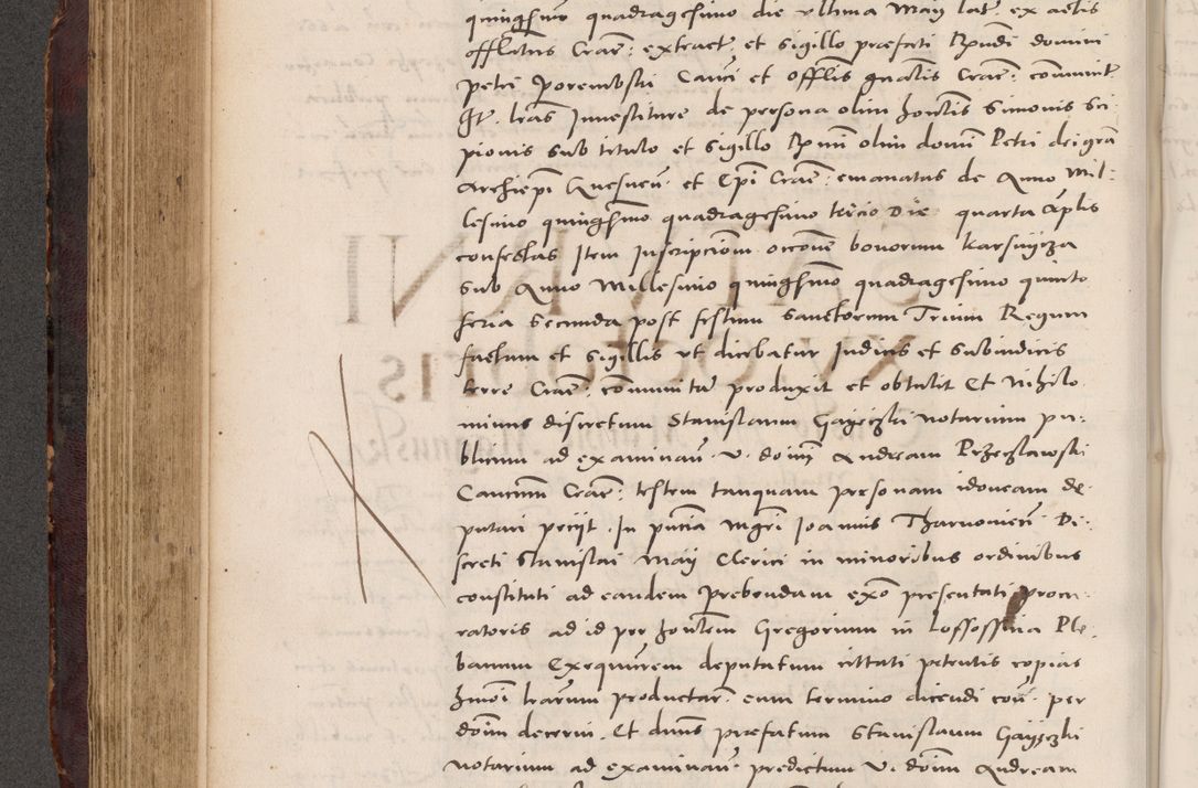 Zdjęcie nr 350 dla obiektu archiwalnego: Acta actorum causarum, sentenciarum tam diffinitivarum quam interloquutoriarum, decretorum, obligationum, quietationum et constitucionum procuratorum coram reverendo domino Bartholomeo Ganthkowski cancellario Gnesnensi, archidiacono et reverendissimi in Christo patris domini Andree Dei gratia episcopi Cracoviensis vicario in spiritualibus generali Cracoviensi ad annum Domini millesimum quingentesimum quingentesimum secundum, cuius indictio decima, pontificatus Julii pape tercii, annus tercius, foeliciter continuantur.