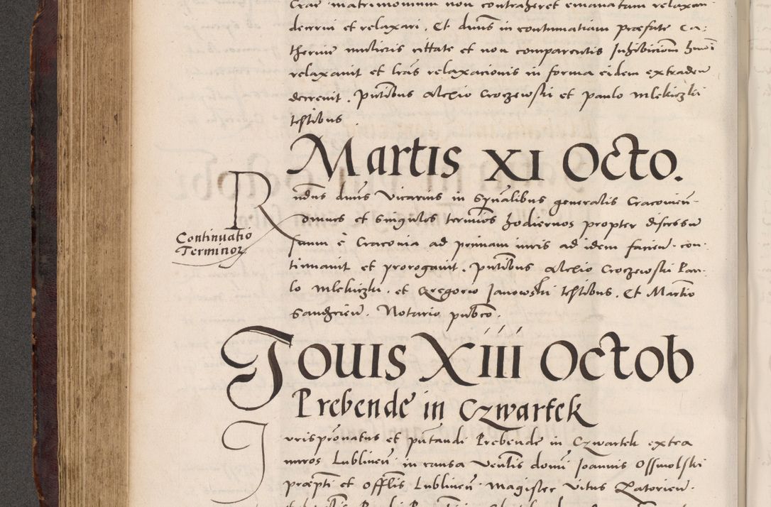 Zdjęcie nr 346 dla obiektu archiwalnego: Acta actorum causarum, sentenciarum tam diffinitivarum quam interloquutoriarum, decretorum, obligationum, quietationum et constitucionum procuratorum coram reverendo domino Bartholomeo Ganthkowski cancellario Gnesnensi, archidiacono et reverendissimi in Christo patris domini Andree Dei gratia episcopi Cracoviensis vicario in spiritualibus generali Cracoviensi ad annum Domini millesimum quingentesimum quingentesimum secundum, cuius indictio decima, pontificatus Julii pape tercii, annus tercius, foeliciter continuantur.