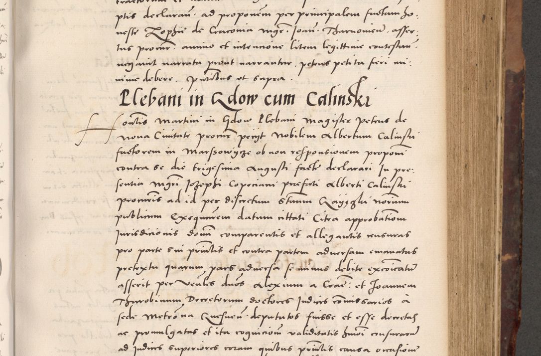 Zdjęcie nr 347 dla obiektu archiwalnego: Acta actorum causarum, sentenciarum tam diffinitivarum quam interloquutoriarum, decretorum, obligationum, quietationum et constitucionum procuratorum coram reverendo domino Bartholomeo Ganthkowski cancellario Gnesnensi, archidiacono et reverendissimi in Christo patris domini Andree Dei gratia episcopi Cracoviensis vicario in spiritualibus generali Cracoviensi ad annum Domini millesimum quingentesimum quingentesimum secundum, cuius indictio decima, pontificatus Julii pape tercii, annus tercius, foeliciter continuantur.