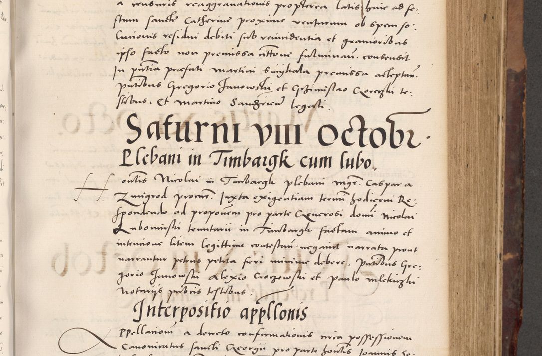 Zdjęcie nr 345 dla obiektu archiwalnego: Acta actorum causarum, sentenciarum tam diffinitivarum quam interloquutoriarum, decretorum, obligationum, quietationum et constitucionum procuratorum coram reverendo domino Bartholomeo Ganthkowski cancellario Gnesnensi, archidiacono et reverendissimi in Christo patris domini Andree Dei gratia episcopi Cracoviensis vicario in spiritualibus generali Cracoviensi ad annum Domini millesimum quingentesimum quingentesimum secundum, cuius indictio decima, pontificatus Julii pape tercii, annus tercius, foeliciter continuantur.