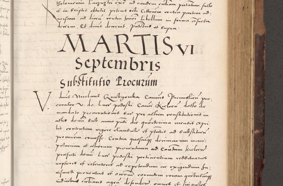 Zdjęcie nr 327 dla obiektu archiwalnego: Acta actorum causarum, sentenciarum tam diffinitivarum quam interloquutoriarum, decretorum, obligationum, quietationum et constitucionum procuratorum coram reverendo domino Bartholomeo Ganthkowski cancellario Gnesnensi, archidiacono et reverendissimi in Christo patris domini Andree Dei gratia episcopi Cracoviensis vicario in spiritualibus generali Cracoviensi ad annum Domini millesimum quingentesimum quingentesimum secundum, cuius indictio decima, pontificatus Julii pape tercii, annus tercius, foeliciter continuantur.