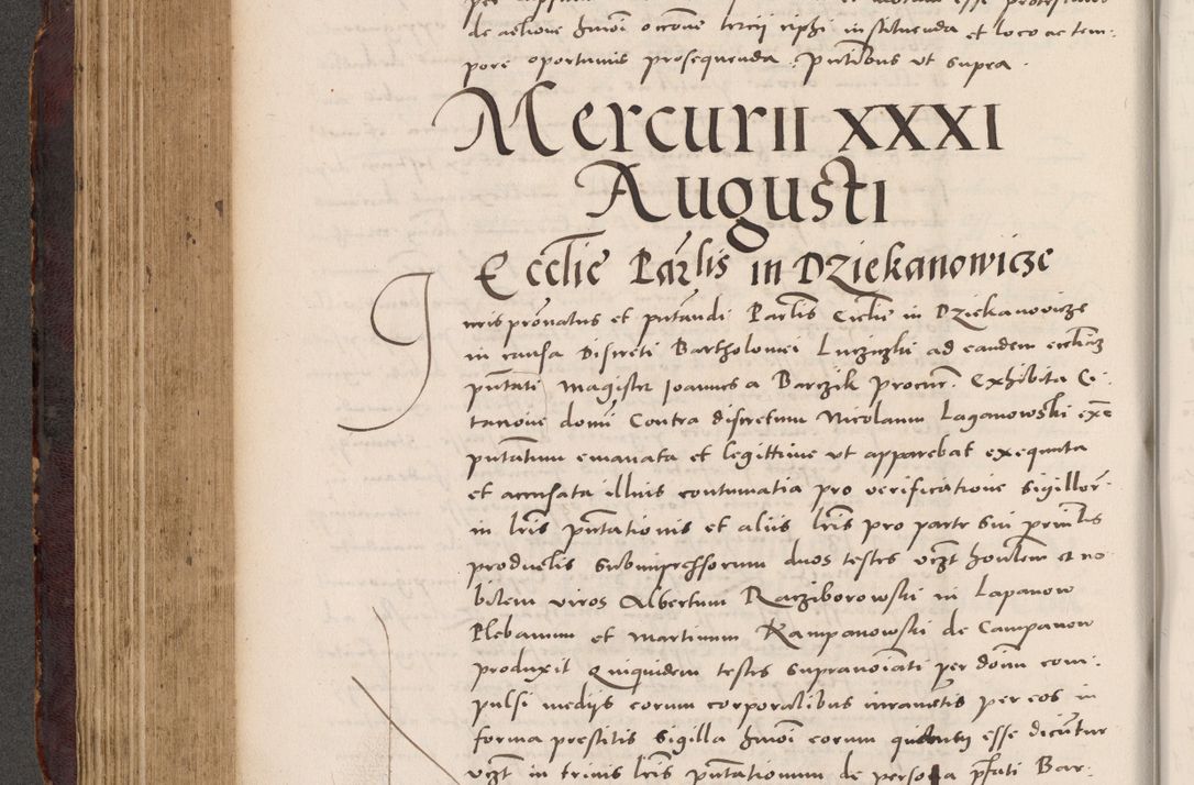 Zdjęcie nr 316 dla obiektu archiwalnego: Acta actorum causarum, sentenciarum tam diffinitivarum quam interloquutoriarum, decretorum, obligationum, quietationum et constitucionum procuratorum coram reverendo domino Bartholomeo Ganthkowski cancellario Gnesnensi, archidiacono et reverendissimi in Christo patris domini Andree Dei gratia episcopi Cracoviensis vicario in spiritualibus generali Cracoviensi ad annum Domini millesimum quingentesimum quingentesimum secundum, cuius indictio decima, pontificatus Julii pape tercii, annus tercius, foeliciter continuantur.