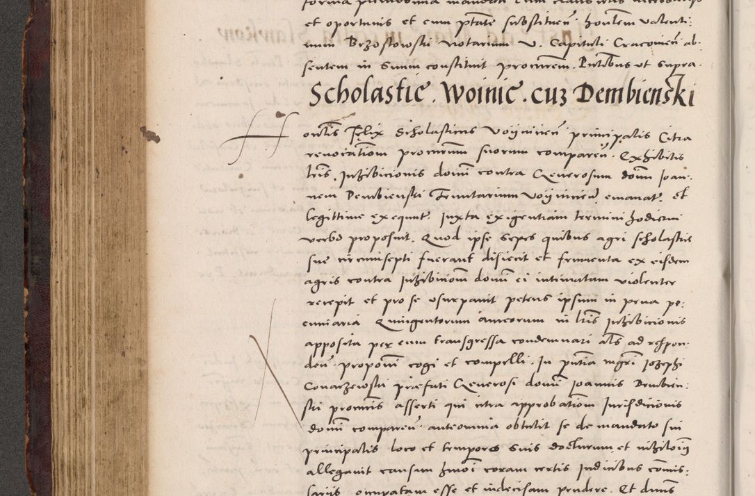 Zdjęcie nr 300 dla obiektu archiwalnego: Acta actorum causarum, sentenciarum tam diffinitivarum quam interloquutoriarum, decretorum, obligationum, quietationum et constitucionum procuratorum coram reverendo domino Bartholomeo Ganthkowski cancellario Gnesnensi, archidiacono et reverendissimi in Christo patris domini Andree Dei gratia episcopi Cracoviensis vicario in spiritualibus generali Cracoviensi ad annum Domini millesimum quingentesimum quingentesimum secundum, cuius indictio decima, pontificatus Julii pape tercii, annus tercius, foeliciter continuantur.