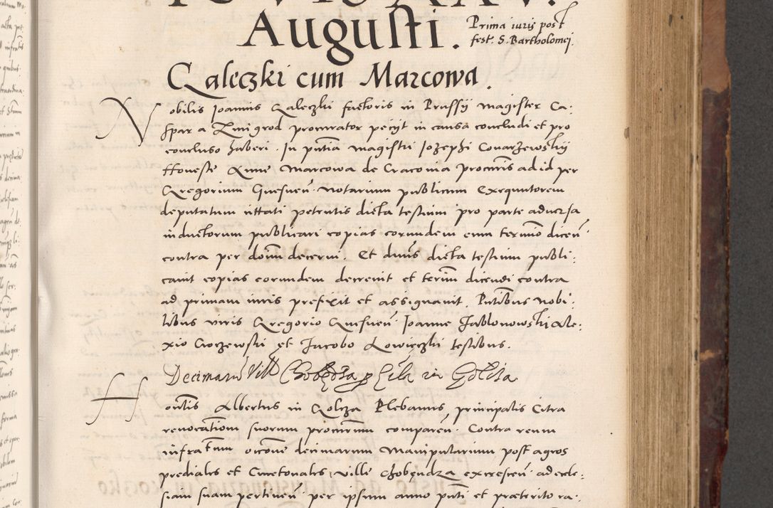 Zdjęcie nr 293 dla obiektu archiwalnego: Acta actorum causarum, sentenciarum tam diffinitivarum quam interloquutoriarum, decretorum, obligationum, quietationum et constitucionum procuratorum coram reverendo domino Bartholomeo Ganthkowski cancellario Gnesnensi, archidiacono et reverendissimi in Christo patris domini Andree Dei gratia episcopi Cracoviensis vicario in spiritualibus generali Cracoviensi ad annum Domini millesimum quingentesimum quingentesimum secundum, cuius indictio decima, pontificatus Julii pape tercii, annus tercius, foeliciter continuantur.