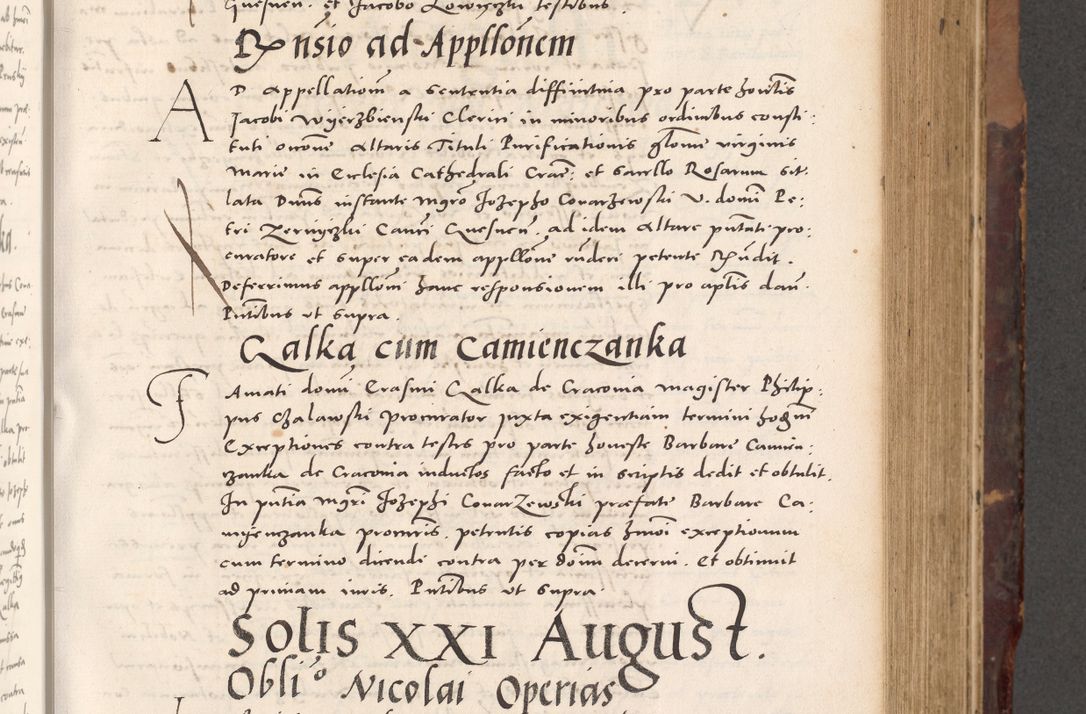 Zdjęcie nr 291 dla obiektu archiwalnego: Acta actorum causarum, sentenciarum tam diffinitivarum quam interloquutoriarum, decretorum, obligationum, quietationum et constitucionum procuratorum coram reverendo domino Bartholomeo Ganthkowski cancellario Gnesnensi, archidiacono et reverendissimi in Christo patris domini Andree Dei gratia episcopi Cracoviensis vicario in spiritualibus generali Cracoviensi ad annum Domini millesimum quingentesimum quingentesimum secundum, cuius indictio decima, pontificatus Julii pape tercii, annus tercius, foeliciter continuantur.