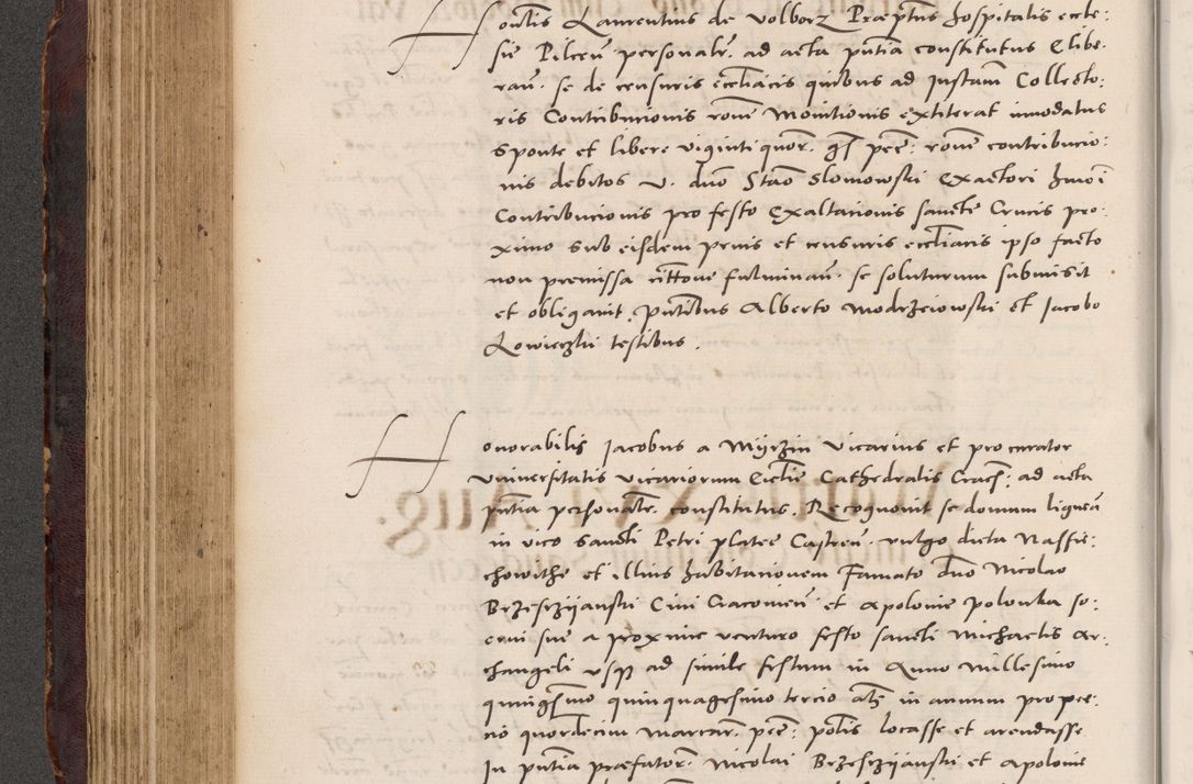 Zdjęcie nr 288 dla obiektu archiwalnego: Acta actorum causarum, sentenciarum tam diffinitivarum quam interloquutoriarum, decretorum, obligationum, quietationum et constitucionum procuratorum coram reverendo domino Bartholomeo Ganthkowski cancellario Gnesnensi, archidiacono et reverendissimi in Christo patris domini Andree Dei gratia episcopi Cracoviensis vicario in spiritualibus generali Cracoviensi ad annum Domini millesimum quingentesimum quingentesimum secundum, cuius indictio decima, pontificatus Julii pape tercii, annus tercius, foeliciter continuantur.