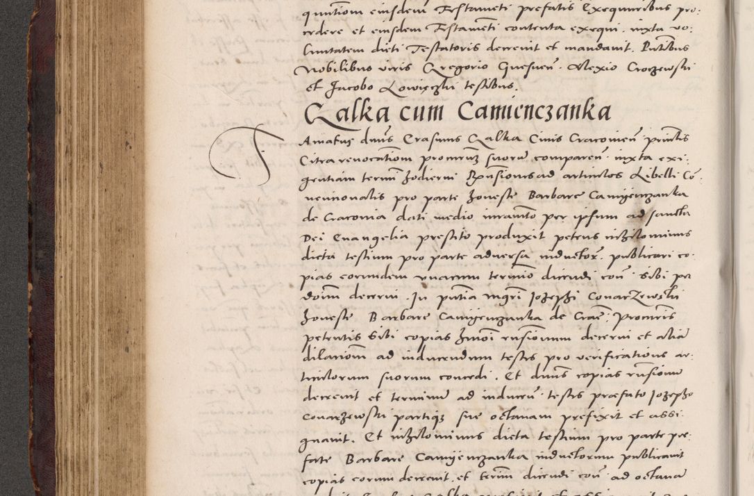 Zdjęcie nr 284 dla obiektu archiwalnego: Acta actorum causarum, sentenciarum tam diffinitivarum quam interloquutoriarum, decretorum, obligationum, quietationum et constitucionum procuratorum coram reverendo domino Bartholomeo Ganthkowski cancellario Gnesnensi, archidiacono et reverendissimi in Christo patris domini Andree Dei gratia episcopi Cracoviensis vicario in spiritualibus generali Cracoviensi ad annum Domini millesimum quingentesimum quingentesimum secundum, cuius indictio decima, pontificatus Julii pape tercii, annus tercius, foeliciter continuantur.