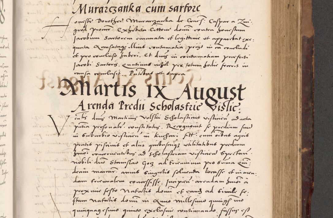 Zdjęcie nr 281 dla obiektu archiwalnego: Acta actorum causarum, sentenciarum tam diffinitivarum quam interloquutoriarum, decretorum, obligationum, quietationum et constitucionum procuratorum coram reverendo domino Bartholomeo Ganthkowski cancellario Gnesnensi, archidiacono et reverendissimi in Christo patris domini Andree Dei gratia episcopi Cracoviensis vicario in spiritualibus generali Cracoviensi ad annum Domini millesimum quingentesimum quingentesimum secundum, cuius indictio decima, pontificatus Julii pape tercii, annus tercius, foeliciter continuantur.