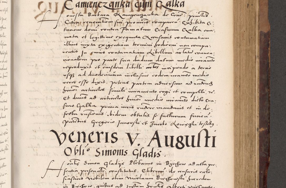 Zdjęcie nr 279 dla obiektu archiwalnego: Acta actorum causarum, sentenciarum tam diffinitivarum quam interloquutoriarum, decretorum, obligationum, quietationum et constitucionum procuratorum coram reverendo domino Bartholomeo Ganthkowski cancellario Gnesnensi, archidiacono et reverendissimi in Christo patris domini Andree Dei gratia episcopi Cracoviensis vicario in spiritualibus generali Cracoviensi ad annum Domini millesimum quingentesimum quingentesimum secundum, cuius indictio decima, pontificatus Julii pape tercii, annus tercius, foeliciter continuantur.