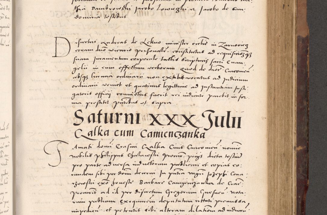 Zdjęcie nr 275 dla obiektu archiwalnego: Acta actorum causarum, sentenciarum tam diffinitivarum quam interloquutoriarum, decretorum, obligationum, quietationum et constitucionum procuratorum coram reverendo domino Bartholomeo Ganthkowski cancellario Gnesnensi, archidiacono et reverendissimi in Christo patris domini Andree Dei gratia episcopi Cracoviensis vicario in spiritualibus generali Cracoviensi ad annum Domini millesimum quingentesimum quingentesimum secundum, cuius indictio decima, pontificatus Julii pape tercii, annus tercius, foeliciter continuantur.
