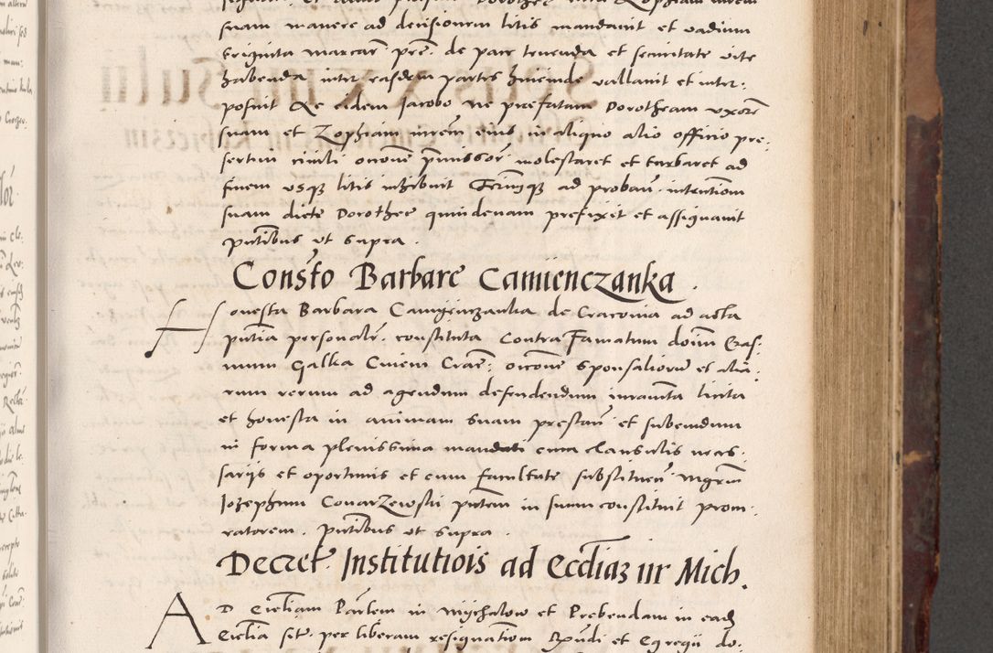 Zdjęcie nr 271 dla obiektu archiwalnego: Acta actorum causarum, sentenciarum tam diffinitivarum quam interloquutoriarum, decretorum, obligationum, quietationum et constitucionum procuratorum coram reverendo domino Bartholomeo Ganthkowski cancellario Gnesnensi, archidiacono et reverendissimi in Christo patris domini Andree Dei gratia episcopi Cracoviensis vicario in spiritualibus generali Cracoviensi ad annum Domini millesimum quingentesimum quingentesimum secundum, cuius indictio decima, pontificatus Julii pape tercii, annus tercius, foeliciter continuantur.