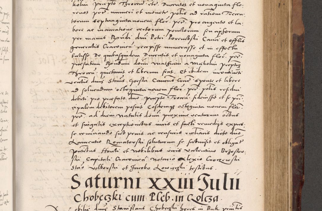 Zdjęcie nr 269 dla obiektu archiwalnego: Acta actorum causarum, sentenciarum tam diffinitivarum quam interloquutoriarum, decretorum, obligationum, quietationum et constitucionum procuratorum coram reverendo domino Bartholomeo Ganthkowski cancellario Gnesnensi, archidiacono et reverendissimi in Christo patris domini Andree Dei gratia episcopi Cracoviensis vicario in spiritualibus generali Cracoviensi ad annum Domini millesimum quingentesimum quingentesimum secundum, cuius indictio decima, pontificatus Julii pape tercii, annus tercius, foeliciter continuantur.