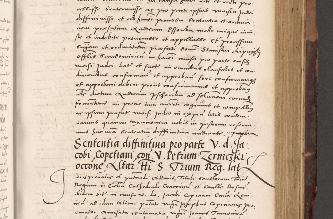Zdjęcie nr 257 dla obiektu archiwalnego: Acta actorum causarum, sentenciarum tam diffinitivarum quam interloquutoriarum, decretorum, obligationum, quietationum et constitucionum procuratorum coram reverendo domino Bartholomeo Ganthkowski cancellario Gnesnensi, archidiacono et reverendissimi in Christo patris domini Andree Dei gratia episcopi Cracoviensis vicario in spiritualibus generali Cracoviensi ad annum Domini millesimum quingentesimum quingentesimum secundum, cuius indictio decima, pontificatus Julii pape tercii, annus tercius, foeliciter continuantur.