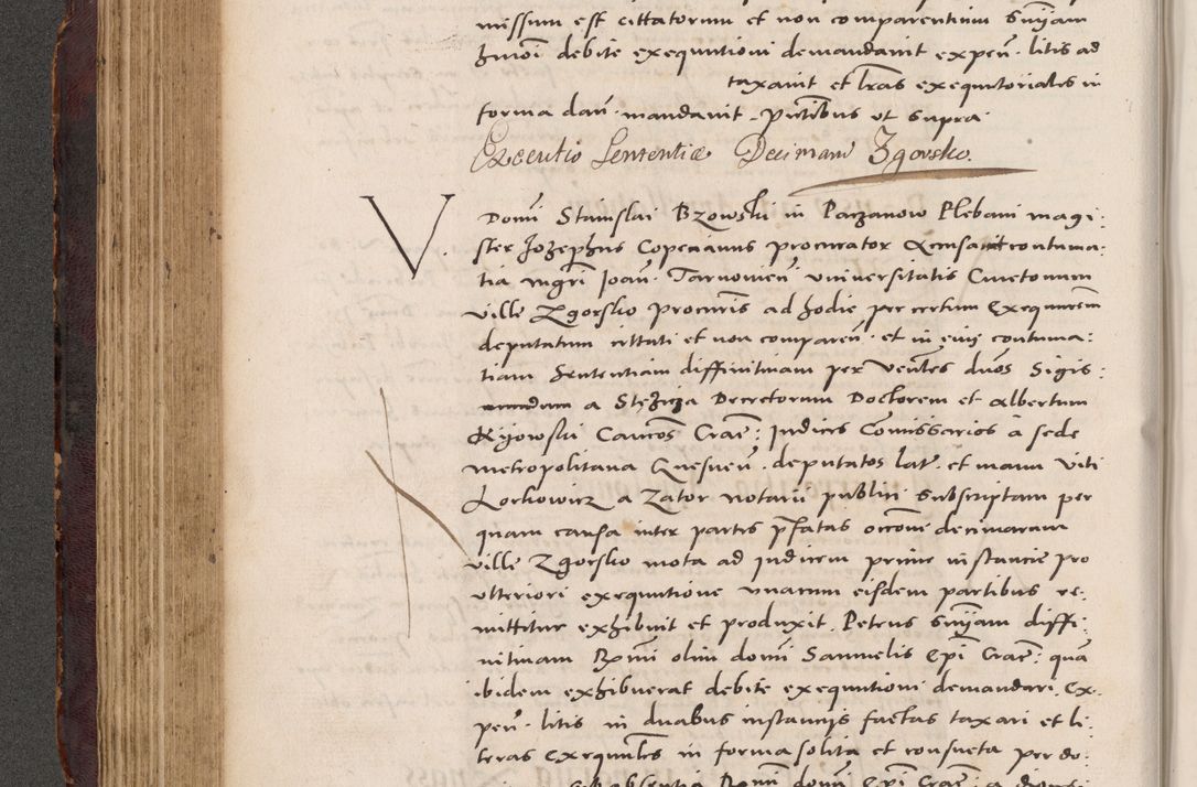 Zdjęcie nr 252 dla obiektu archiwalnego: Acta actorum causarum, sentenciarum tam diffinitivarum quam interloquutoriarum, decretorum, obligationum, quietationum et constitucionum procuratorum coram reverendo domino Bartholomeo Ganthkowski cancellario Gnesnensi, archidiacono et reverendissimi in Christo patris domini Andree Dei gratia episcopi Cracoviensis vicario in spiritualibus generali Cracoviensi ad annum Domini millesimum quingentesimum quingentesimum secundum, cuius indictio decima, pontificatus Julii pape tercii, annus tercius, foeliciter continuantur.