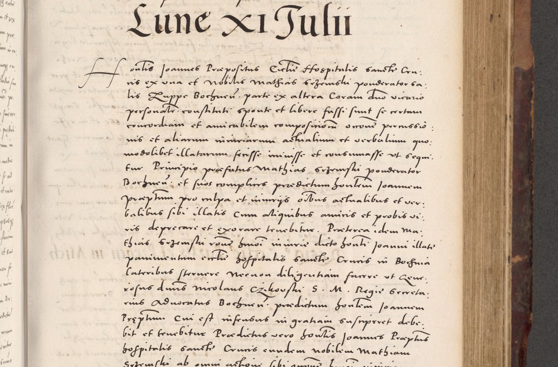 Zdjęcie nr 247 dla obiektu archiwalnego: Acta actorum causarum, sentenciarum tam diffinitivarum quam interloquutoriarum, decretorum, obligationum, quietationum et constitucionum procuratorum coram reverendo domino Bartholomeo Ganthkowski cancellario Gnesnensi, archidiacono et reverendissimi in Christo patris domini Andree Dei gratia episcopi Cracoviensis vicario in spiritualibus generali Cracoviensi ad annum Domini millesimum quingentesimum quingentesimum secundum, cuius indictio decima, pontificatus Julii pape tercii, annus tercius, foeliciter continuantur.