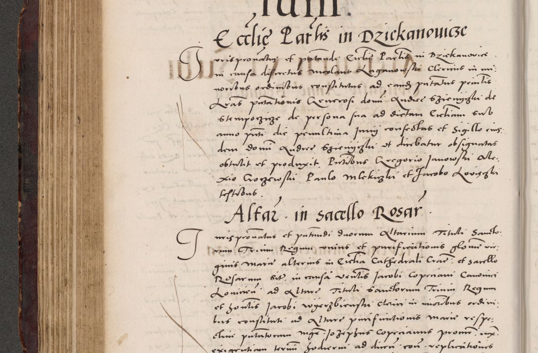 Zdjęcie nr 232 dla obiektu archiwalnego: Acta actorum causarum, sentenciarum tam diffinitivarum quam interloquutoriarum, decretorum, obligationum, quietationum et constitucionum procuratorum coram reverendo domino Bartholomeo Ganthkowski cancellario Gnesnensi, archidiacono et reverendissimi in Christo patris domini Andree Dei gratia episcopi Cracoviensis vicario in spiritualibus generali Cracoviensi ad annum Domini millesimum quingentesimum quingentesimum secundum, cuius indictio decima, pontificatus Julii pape tercii, annus tercius, foeliciter continuantur.