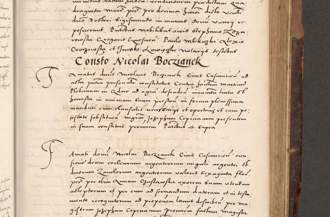 Zdjęcie nr 221 dla obiektu archiwalnego: Acta actorum causarum, sentenciarum tam diffinitivarum quam interloquutoriarum, decretorum, obligationum, quietationum et constitucionum procuratorum coram reverendo domino Bartholomeo Ganthkowski cancellario Gnesnensi, archidiacono et reverendissimi in Christo patris domini Andree Dei gratia episcopi Cracoviensis vicario in spiritualibus generali Cracoviensi ad annum Domini millesimum quingentesimum quingentesimum secundum, cuius indictio decima, pontificatus Julii pape tercii, annus tercius, foeliciter continuantur.
