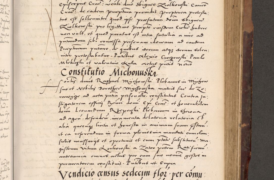 Zdjęcie nr 213 dla obiektu archiwalnego: Acta actorum causarum, sentenciarum tam diffinitivarum quam interloquutoriarum, decretorum, obligationum, quietationum et constitucionum procuratorum coram reverendo domino Bartholomeo Ganthkowski cancellario Gnesnensi, archidiacono et reverendissimi in Christo patris domini Andree Dei gratia episcopi Cracoviensis vicario in spiritualibus generali Cracoviensi ad annum Domini millesimum quingentesimum quingentesimum secundum, cuius indictio decima, pontificatus Julii pape tercii, annus tercius, foeliciter continuantur.