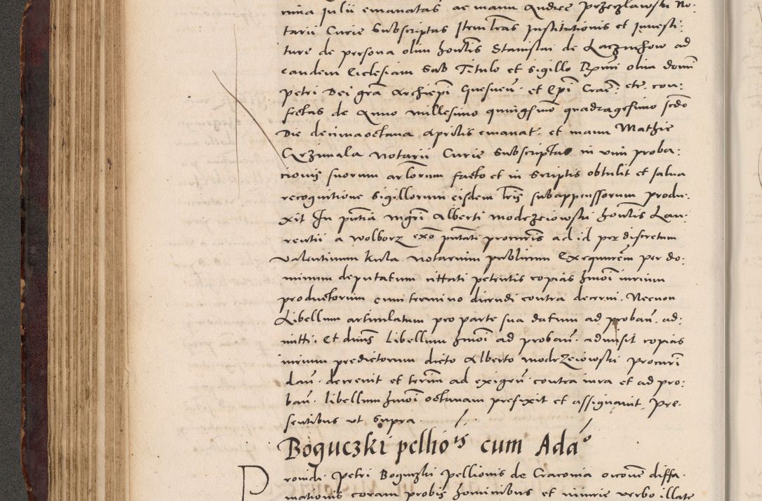 Zdjęcie nr 182 dla obiektu archiwalnego: Acta actorum causarum, sentenciarum tam diffinitivarum quam interloquutoriarum, decretorum, obligationum, quietationum et constitucionum procuratorum coram reverendo domino Bartholomeo Ganthkowski cancellario Gnesnensi, archidiacono et reverendissimi in Christo patris domini Andree Dei gratia episcopi Cracoviensis vicario in spiritualibus generali Cracoviensi ad annum Domini millesimum quingentesimum quingentesimum secundum, cuius indictio decima, pontificatus Julii pape tercii, annus tercius, foeliciter continuantur.