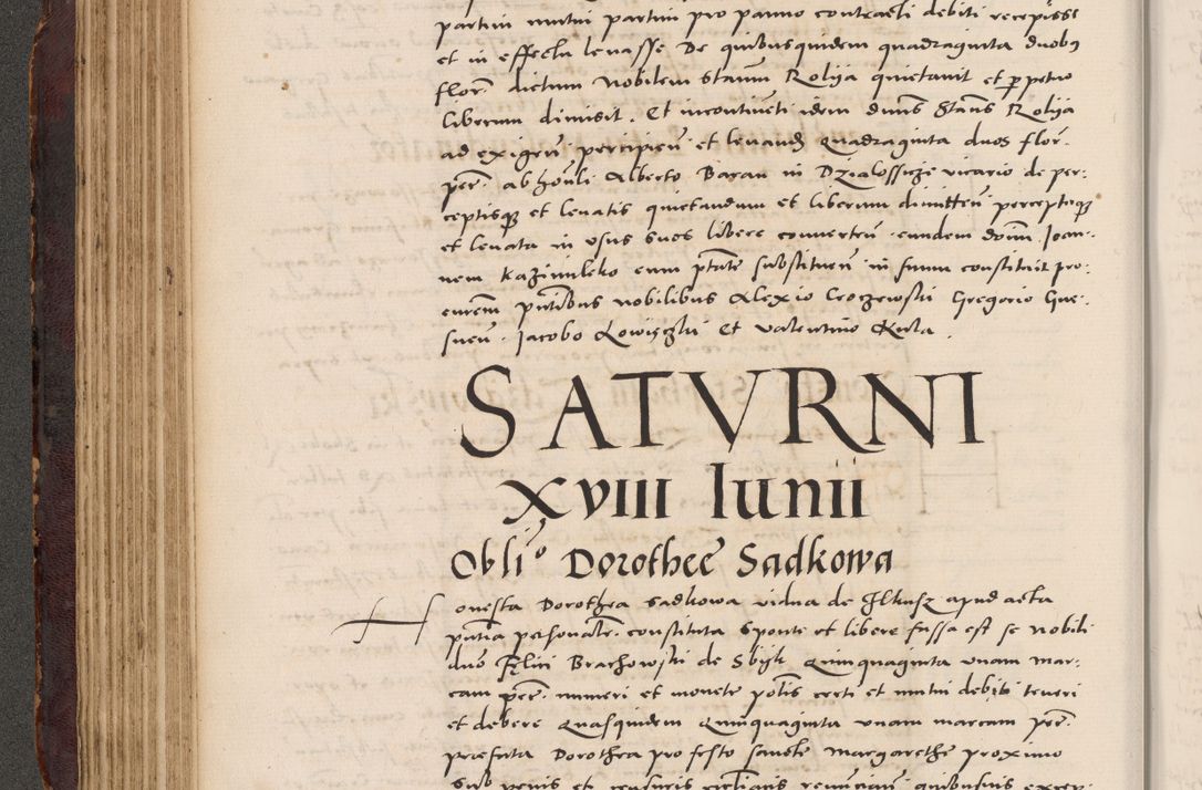 Zdjęcie nr 176 dla obiektu archiwalnego: Acta actorum causarum, sentenciarum tam diffinitivarum quam interloquutoriarum, decretorum, obligationum, quietationum et constitucionum procuratorum coram reverendo domino Bartholomeo Ganthkowski cancellario Gnesnensi, archidiacono et reverendissimi in Christo patris domini Andree Dei gratia episcopi Cracoviensis vicario in spiritualibus generali Cracoviensi ad annum Domini millesimum quingentesimum quingentesimum secundum, cuius indictio decima, pontificatus Julii pape tercii, annus tercius, foeliciter continuantur.