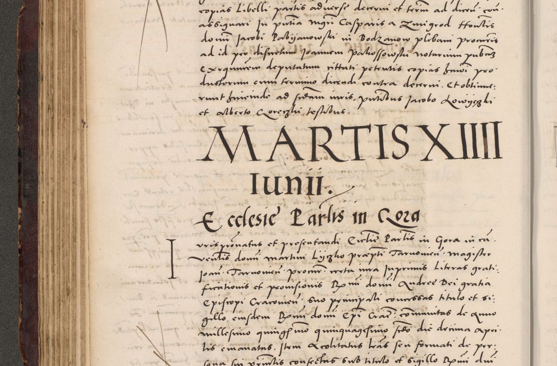 Zdjęcie nr 160 dla obiektu archiwalnego: Acta actorum causarum, sentenciarum tam diffinitivarum quam interloquutoriarum, decretorum, obligationum, quietationum et constitucionum procuratorum coram reverendo domino Bartholomeo Ganthkowski cancellario Gnesnensi, archidiacono et reverendissimi in Christo patris domini Andree Dei gratia episcopi Cracoviensis vicario in spiritualibus generali Cracoviensi ad annum Domini millesimum quingentesimum quingentesimum secundum, cuius indictio decima, pontificatus Julii pape tercii, annus tercius, foeliciter continuantur.
