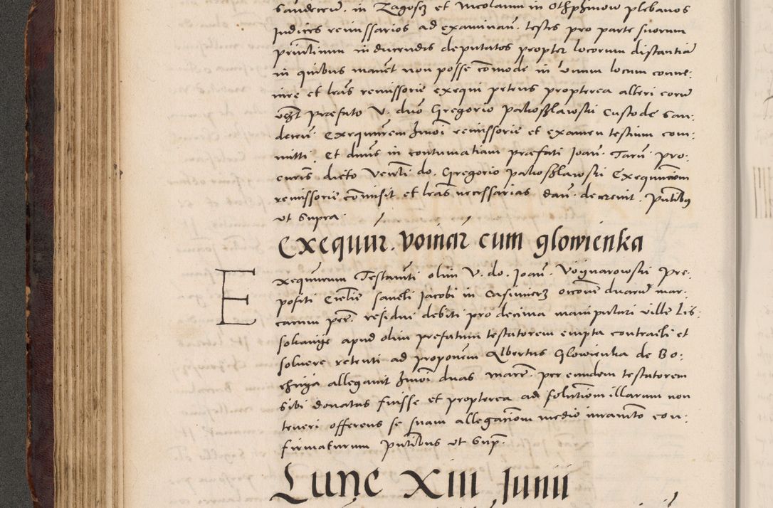 Zdjęcie nr 158 dla obiektu archiwalnego: Acta actorum causarum, sentenciarum tam diffinitivarum quam interloquutoriarum, decretorum, obligationum, quietationum et constitucionum procuratorum coram reverendo domino Bartholomeo Ganthkowski cancellario Gnesnensi, archidiacono et reverendissimi in Christo patris domini Andree Dei gratia episcopi Cracoviensis vicario in spiritualibus generali Cracoviensi ad annum Domini millesimum quingentesimum quingentesimum secundum, cuius indictio decima, pontificatus Julii pape tercii, annus tercius, foeliciter continuantur.