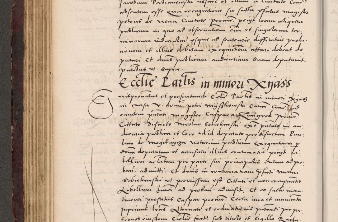 Zdjęcie nr 156 dla obiektu archiwalnego: Acta actorum causarum, sentenciarum tam diffinitivarum quam interloquutoriarum, decretorum, obligationum, quietationum et constitucionum procuratorum coram reverendo domino Bartholomeo Ganthkowski cancellario Gnesnensi, archidiacono et reverendissimi in Christo patris domini Andree Dei gratia episcopi Cracoviensis vicario in spiritualibus generali Cracoviensi ad annum Domini millesimum quingentesimum quingentesimum secundum, cuius indictio decima, pontificatus Julii pape tercii, annus tercius, foeliciter continuantur.