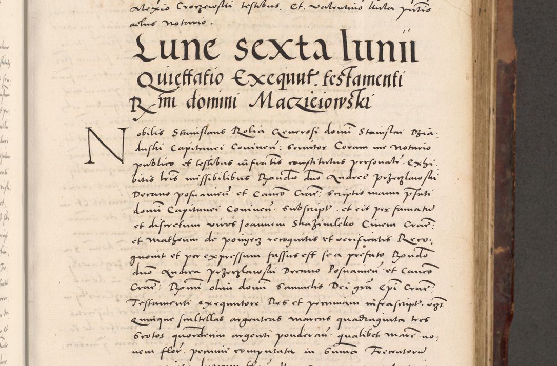 Zdjęcie nr 131 dla obiektu archiwalnego: Acta actorum causarum, sentenciarum tam diffinitivarum quam interloquutoriarum, decretorum, obligationum, quietationum et constitucionum procuratorum coram reverendo domino Bartholomeo Ganthkowski cancellario Gnesnensi, archidiacono et reverendissimi in Christo patris domini Andree Dei gratia episcopi Cracoviensis vicario in spiritualibus generali Cracoviensi ad annum Domini millesimum quingentesimum quingentesimum secundum, cuius indictio decima, pontificatus Julii pape tercii, annus tercius, foeliciter continuantur.