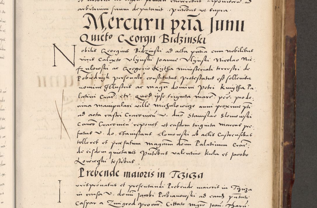 Zdjęcie nr 109 dla obiektu archiwalnego: Acta actorum causarum, sentenciarum tam diffinitivarum quam interloquutoriarum, decretorum, obligationum, quietationum et constitucionum procuratorum coram reverendo domino Bartholomeo Ganthkowski cancellario Gnesnensi, archidiacono et reverendissimi in Christo patris domini Andree Dei gratia episcopi Cracoviensis vicario in spiritualibus generali Cracoviensi ad annum Domini millesimum quingentesimum quingentesimum secundum, cuius indictio decima, pontificatus Julii pape tercii, annus tercius, foeliciter continuantur.