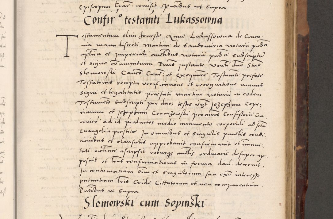 Zdjęcie nr 107 dla obiektu archiwalnego: Acta actorum causarum, sentenciarum tam diffinitivarum quam interloquutoriarum, decretorum, obligationum, quietationum et constitucionum procuratorum coram reverendo domino Bartholomeo Ganthkowski cancellario Gnesnensi, archidiacono et reverendissimi in Christo patris domini Andree Dei gratia episcopi Cracoviensis vicario in spiritualibus generali Cracoviensi ad annum Domini millesimum quingentesimum quingentesimum secundum, cuius indictio decima, pontificatus Julii pape tercii, annus tercius, foeliciter continuantur.
