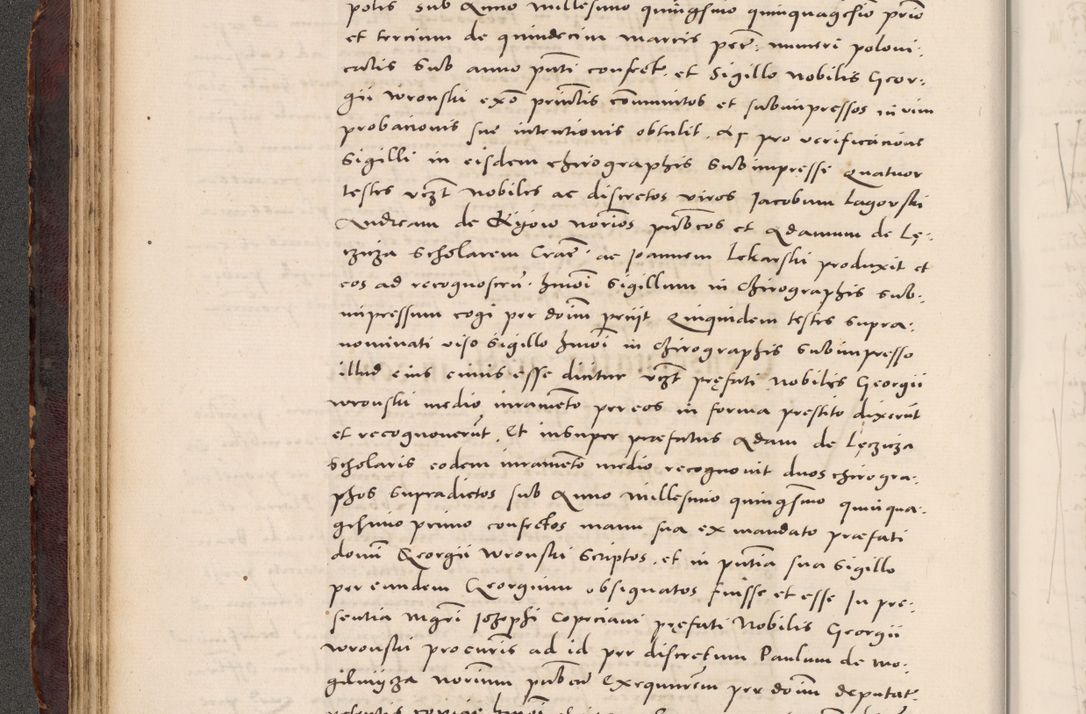 Zdjęcie nr 96 dla obiektu archiwalnego: Acta actorum causarum, sentenciarum tam diffinitivarum quam interloquutoriarum, decretorum, obligationum, quietationum et constitucionum procuratorum coram reverendo domino Bartholomeo Ganthkowski cancellario Gnesnensi, archidiacono et reverendissimi in Christo patris domini Andree Dei gratia episcopi Cracoviensis vicario in spiritualibus generali Cracoviensi ad annum Domini millesimum quingentesimum quingentesimum secundum, cuius indictio decima, pontificatus Julii pape tercii, annus tercius, foeliciter continuantur.