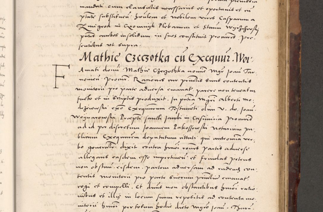 Zdjęcie nr 85 dla obiektu archiwalnego: Acta actorum causarum, sentenciarum tam diffinitivarum quam interloquutoriarum, decretorum, obligationum, quietationum et constitucionum procuratorum coram reverendo domino Bartholomeo Ganthkowski cancellario Gnesnensi, archidiacono et reverendissimi in Christo patris domini Andree Dei gratia episcopi Cracoviensis vicario in spiritualibus generali Cracoviensi ad annum Domini millesimum quingentesimum quingentesimum secundum, cuius indictio decima, pontificatus Julii pape tercii, annus tercius, foeliciter continuantur.