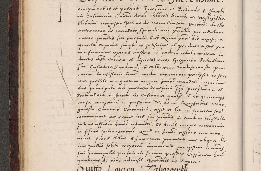 Zdjęcie nr 72 dla obiektu archiwalnego: Acta actorum causarum, sentenciarum tam diffinitivarum quam interloquutoriarum, decretorum, obligationum, quietationum et constitucionum procuratorum coram reverendo domino Bartholomeo Ganthkowski cancellario Gnesnensi, archidiacono et reverendissimi in Christo patris domini Andree Dei gratia episcopi Cracoviensis vicario in spiritualibus generali Cracoviensi ad annum Domini millesimum quingentesimum quingentesimum secundum, cuius indictio decima, pontificatus Julii pape tercii, annus tercius, foeliciter continuantur.