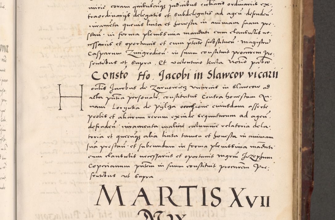 Zdjęcie nr 59 dla obiektu archiwalnego: Acta actorum causarum, sentenciarum tam diffinitivarum quam interloquutoriarum, decretorum, obligationum, quietationum et constitucionum procuratorum coram reverendo domino Bartholomeo Ganthkowski cancellario Gnesnensi, archidiacono et reverendissimi in Christo patris domini Andree Dei gratia episcopi Cracoviensis vicario in spiritualibus generali Cracoviensi ad annum Domini millesimum quingentesimum quingentesimum secundum, cuius indictio decima, pontificatus Julii pape tercii, annus tercius, foeliciter continuantur.