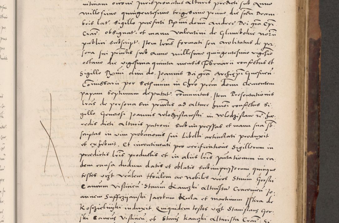 Zdjęcie nr 49 dla obiektu archiwalnego: Acta actorum causarum, sentenciarum tam diffinitivarum quam interloquutoriarum, decretorum, obligationum, quietationum et constitucionum procuratorum coram reverendo domino Bartholomeo Ganthkowski cancellario Gnesnensi, archidiacono et reverendissimi in Christo patris domini Andree Dei gratia episcopi Cracoviensis vicario in spiritualibus generali Cracoviensi ad annum Domini millesimum quingentesimum quingentesimum secundum, cuius indictio decima, pontificatus Julii pape tercii, annus tercius, foeliciter continuantur.