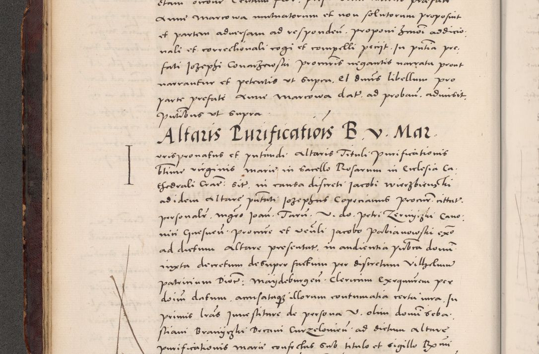 Zdjęcie nr 48 dla obiektu archiwalnego: Acta actorum causarum, sentenciarum tam diffinitivarum quam interloquutoriarum, decretorum, obligationum, quietationum et constitucionum procuratorum coram reverendo domino Bartholomeo Ganthkowski cancellario Gnesnensi, archidiacono et reverendissimi in Christo patris domini Andree Dei gratia episcopi Cracoviensis vicario in spiritualibus generali Cracoviensi ad annum Domini millesimum quingentesimum quingentesimum secundum, cuius indictio decima, pontificatus Julii pape tercii, annus tercius, foeliciter continuantur.